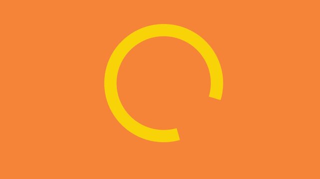  4K Rotating Loading Animation (Black Background) Seamless Looping Preloader Icon for Video Editing