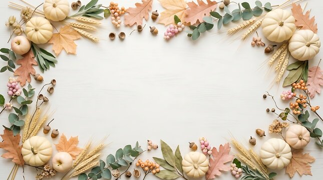 Elegant floral frame featuring dried pampas grass and delicate pastel colored blooms