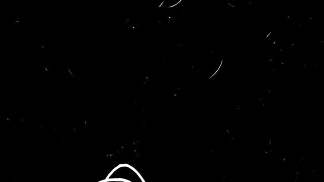 Grunge pencil and brush doodle lines motion background