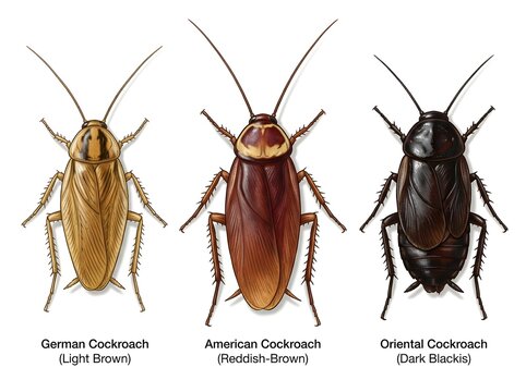 A Comprehensive Identification Guide to Common Household Pest Cockroaches