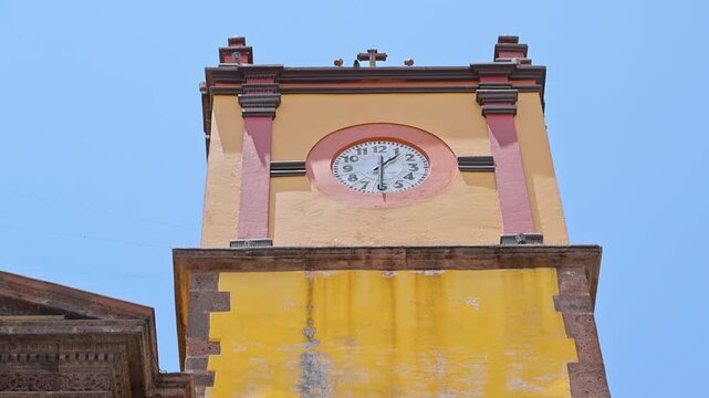 San Juan Bautista Church Clock Tower Parroquia San Juan del Rio Mexico