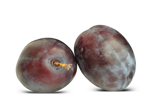 two purple plums