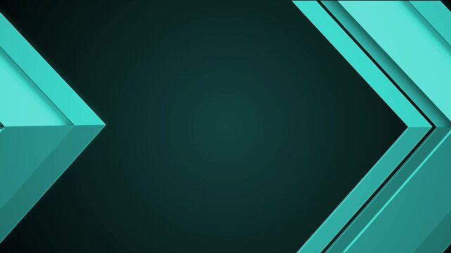 Abstract geometric arrow shapes modern clean look and copy space animation