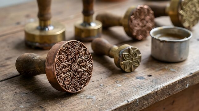 Traditional Batik Wax Stamping Tools