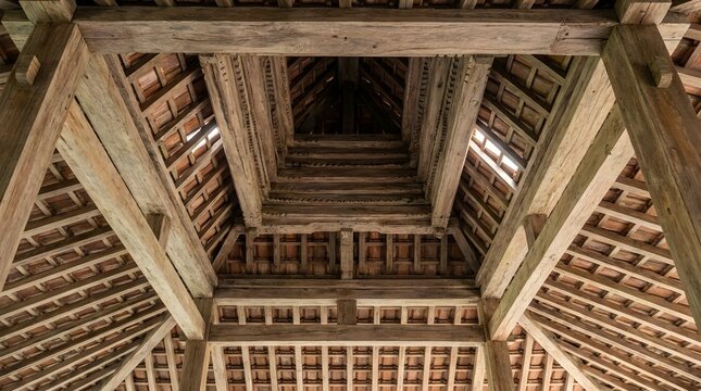 Traditional Joglo Roof Structure