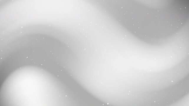 Versatile abstract white and gray gradient background with dynamic grey curves and elegant light particles. Great for graphic design projects, presentations, website backgrounds. 
