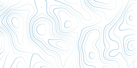 Topographic map background vector. Light blue contour lines. Seamless landscape geography pattern. Abstract elevation design element © MD.HUZZATULLAHISLAM