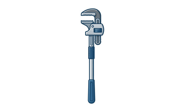Pipe Wrench Vector Illustration