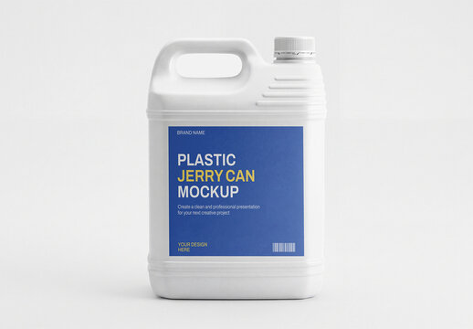 Plastic Jerry Can Mockup