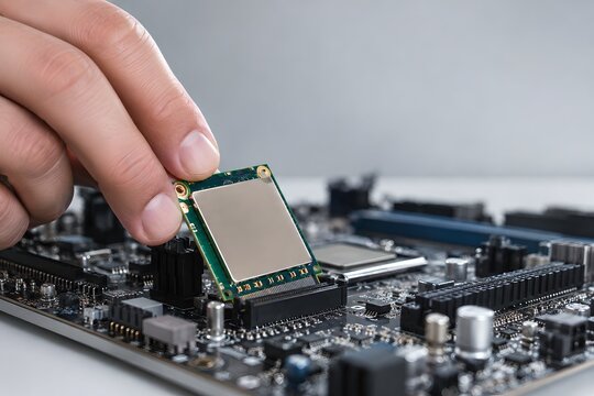 Secure hardware module installed on computer motherboard