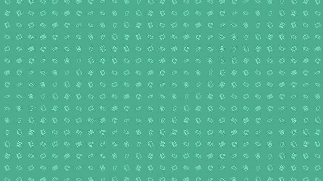 Green Tech Themed Pattern 4K 60FPS seamless Looping Video Background