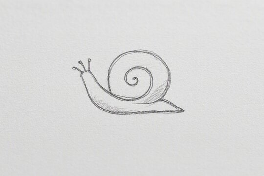 drawing of a snail on the wall
