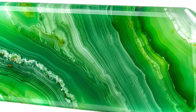 Green Agate Abstract: A mesmerizing abstract pattern of vibrant green agate, showcasing intricate layers and flowing lines, creating a visually stunning natural artwork.
