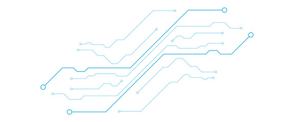 Fototapeta premium Vector digital futuristic technology circuit board background showcasing white and electronic showcasing