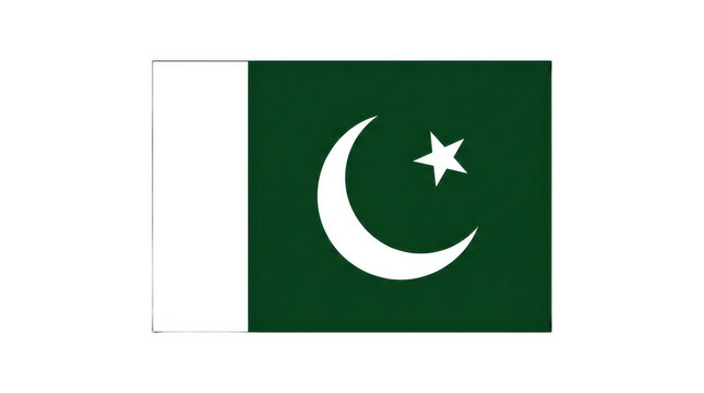 Pakistan national flag waving with green field, white stripe, crescent and star symbolizing faith, unity, heritage, and pride for all people now.

