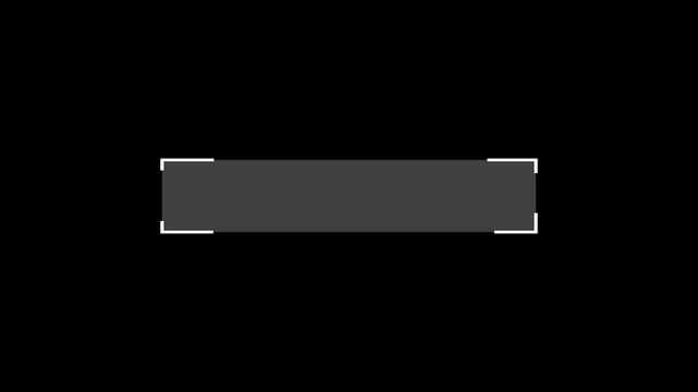 Modern animated lower third with clean stroke accents for names, captions and titles in video projects, broadcasts, interviews and presentations, delivered with alpha channel