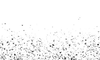 Obraz premium Heart shape confetti falling isolated on white background. Confetti heart background