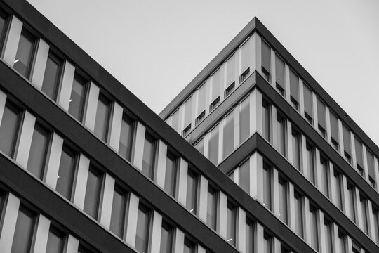 Architectural detail, modern high-rise, Europaallee, city centre, Zurich, Switzerland