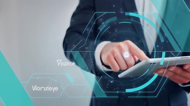 Cybersecurity professional reviewing passwordless authentication workflow on dual monitors in a modern office with secure digital interface
