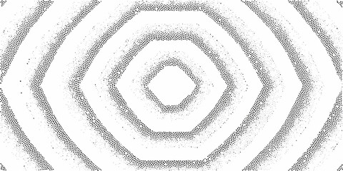 Naklejka premium A black and white spiral pattern with concentric polygonal shapes creates a geometric design on a white background abstract vector illustration monochrome blackandwhite
