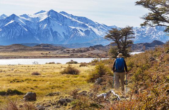 Hike in autumn season