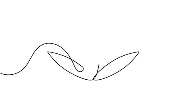 Modern lotus flower icon sign continuous one line drawing on white background minimalist single art collection of healthy wellness serenity symbol animation video
