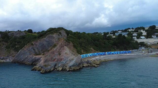 Daddyhole Coastal Scenery Overlooking Torquay