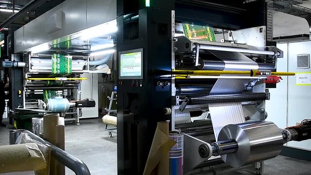 Flexo press for printing label