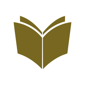 Open book icon isolated on transparent background