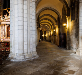 Fototapeta premium Interior View of the Cathedral of Santa Maria, Lugo, Spain