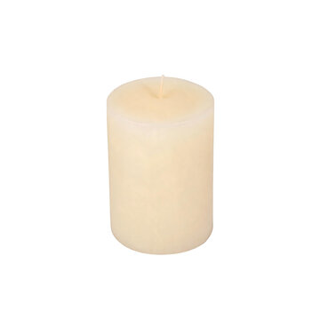 Wax Candle Isolated on Transparent Background