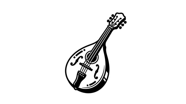Acoustic mandolin or lute musical instrument.