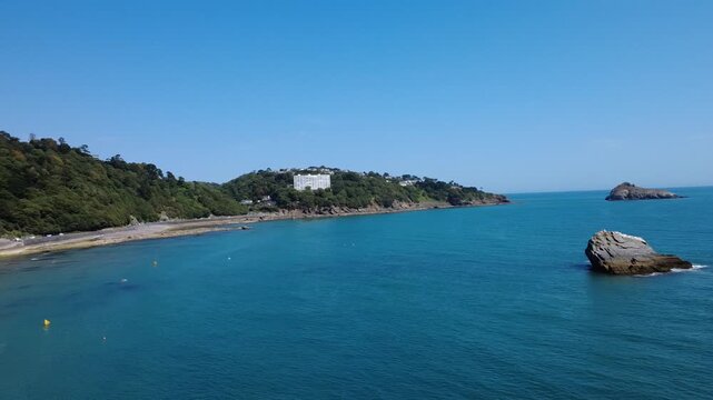 Dramatic Torquay Cliffs Above Meadfoot
