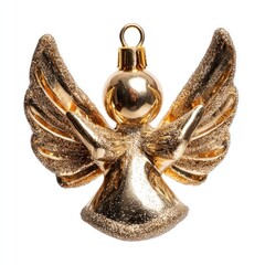 Fototapeta premium Golden angel ornament decoration