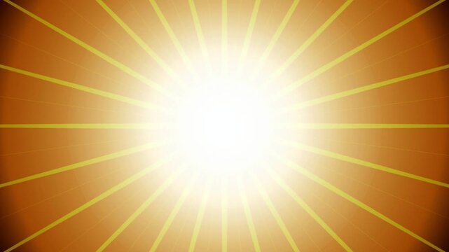 Sunburst light radiating seamless loop motion background