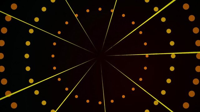 Radial geometric dotted circles seamless loop motion background