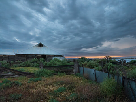 Sunrise at Mungo Woolshed
