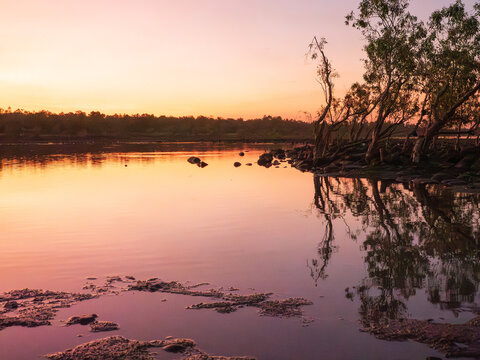 Sunset on the Pentecost River, East Kimberley