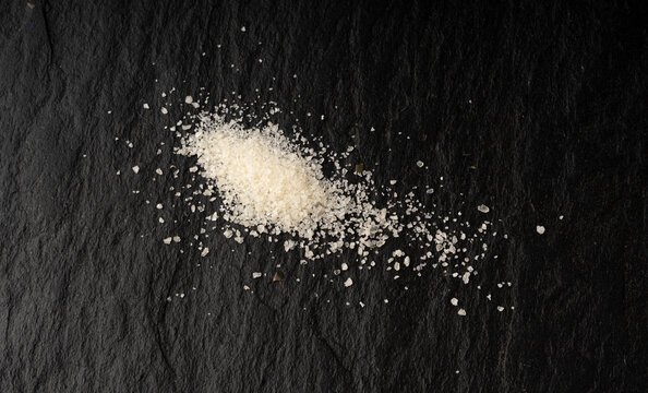 Gelatin powder macro texture