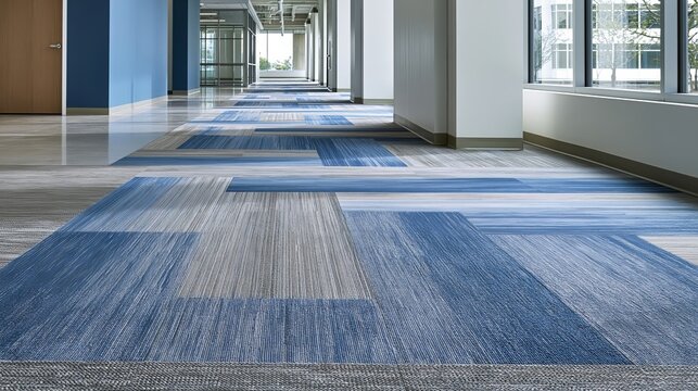 Low Angle Symmetrical Office Architecture Building Materials Pho