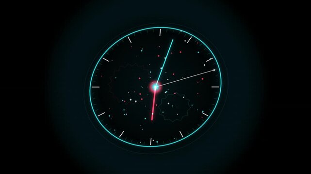 Holographic Chrono-Vortex Clock 
