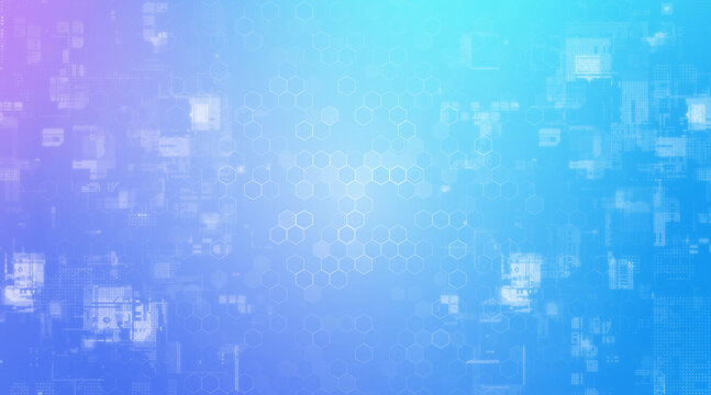 デジタルテクノロジーのコンセプト背景素材。DX、AI、IT、データ、システム、未来、サイバー