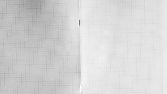 Blank grid paper notebook background, for education and