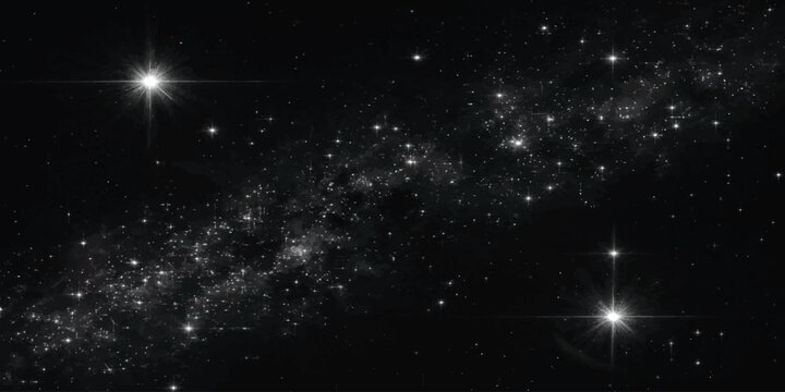 Vast field of distant stars in the deep cosmos with starry sky deep space cosmic background twinkling stars galaxy field astronomy background outer space night sky stellar dust