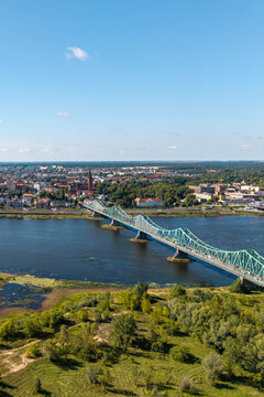 Włocławek, Polska- widok na miasto.