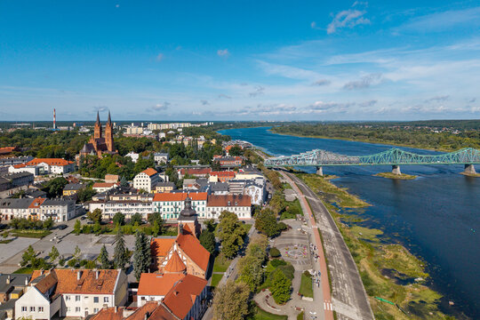 Włocławek, Polska- widok na miasto.