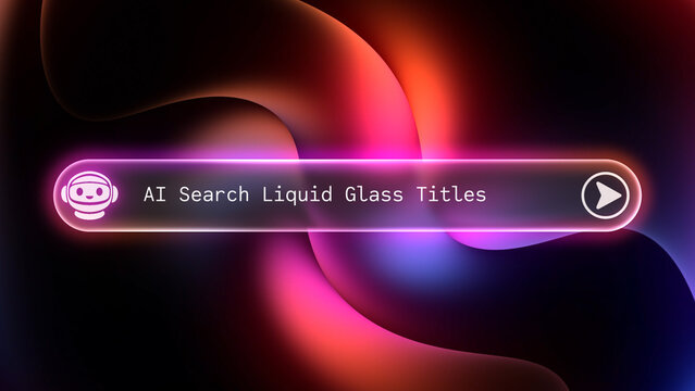 AI Search Liquid Glass Titles