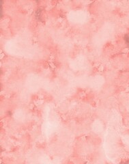 Fototapeta premium Soft blush pink watercolor paper background with subtle abstract cloud texture