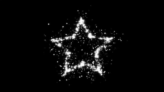 Cartoon glitter stars line, magic glitter line stars, glowing magic glitter trail animation with twinkling stars, glowing doodle stars, star line path, black background sparkle animation, 4k