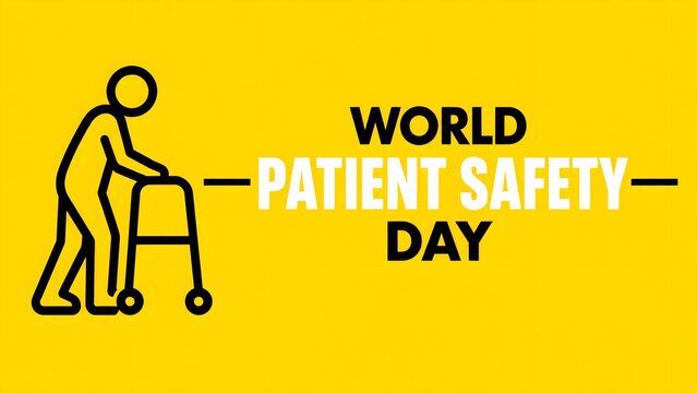 Vector illustration on the theme of World Patient safety day observed each year on September 17th worldwide.